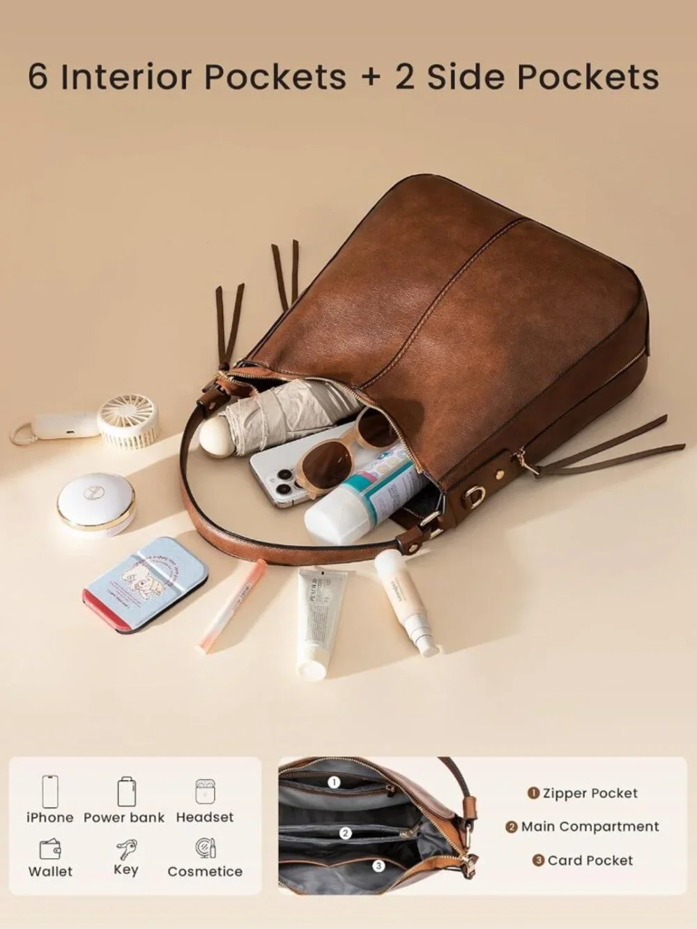 Stylish Crossbody Bag for Women, Chic Shoulder Purse Handbag, Everyday Essential